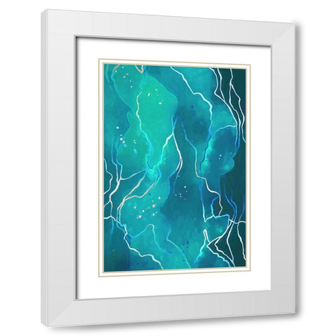 Sargasso Sea White Modern Wood Framed Art Print with Double Matting by Alpenglow Workshop