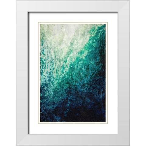 Under the Wave White Modern Wood Framed Art Print with Double Matting by Alpenglow Workshop