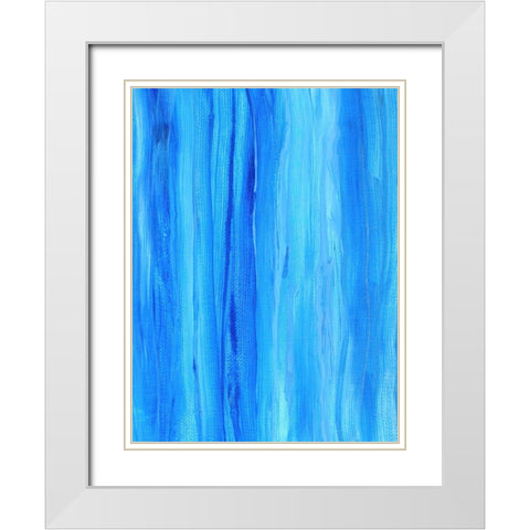 Waters Edge White Modern Wood Framed Art Print with Double Matting by Alpenglow Workshop