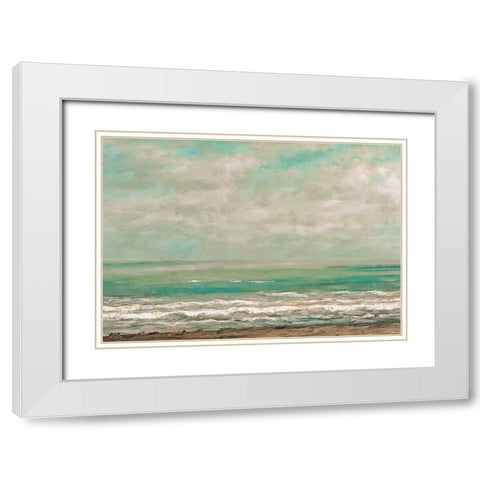 Rising Tides White Modern Wood Framed Art Print with Double Matting by Alpenglow Workshop