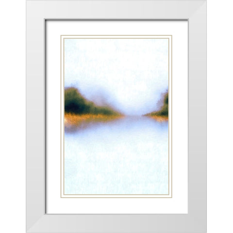 Early Morning Vista I White Modern Wood Framed Art Print with Double Matting by Alpenglow Workshop
