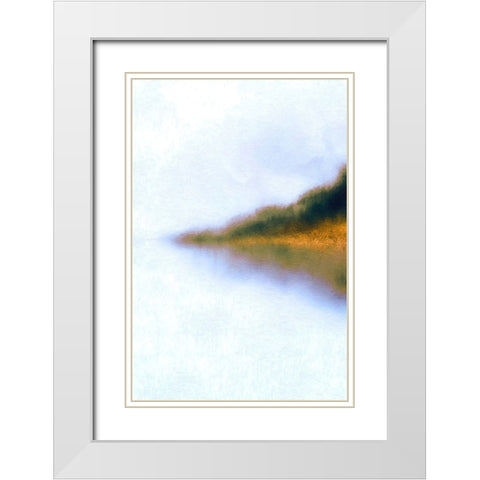 Early Morning Vista II White Modern Wood Framed Art Print with Double Matting by Alpenglow Workshop