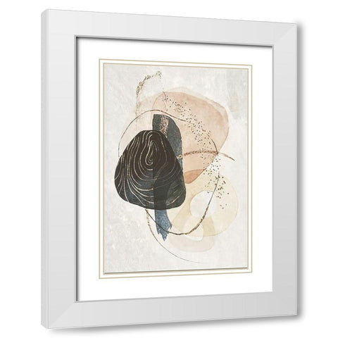Found Objects White Modern Wood Framed Art Print with Double Matting by Alpenglow Workshop