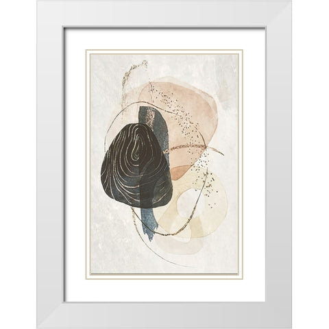 Found Objects White Modern Wood Framed Art Print with Double Matting by Alpenglow Workshop
