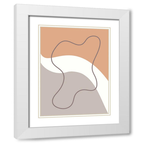 Infinity Path  White Modern Wood Framed Art Print with Double Matting by Alpenglow Workshop