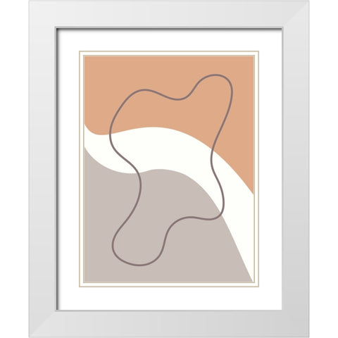 Infinity Path  White Modern Wood Framed Art Print with Double Matting by Alpenglow Workshop