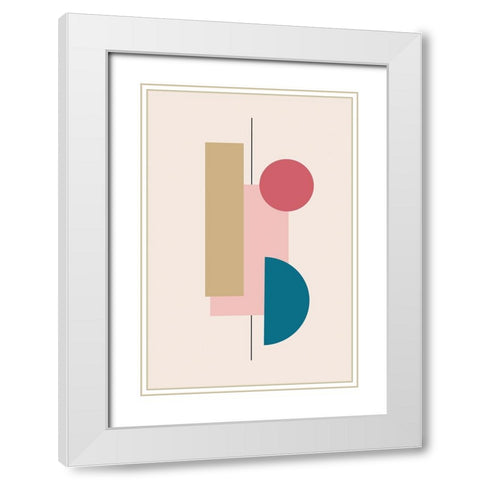 Ordered Alignment I White Modern Wood Framed Art Print with Double Matting by Alpenglow Workshop