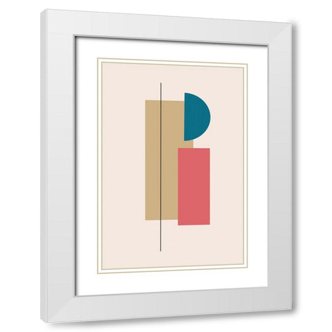 Ordered Alignment II White Modern Wood Framed Art Print with Double Matting by Alpenglow Workshop