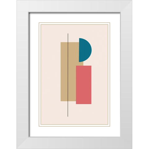 Ordered Alignment II White Modern Wood Framed Art Print with Double Matting by Alpenglow Workshop