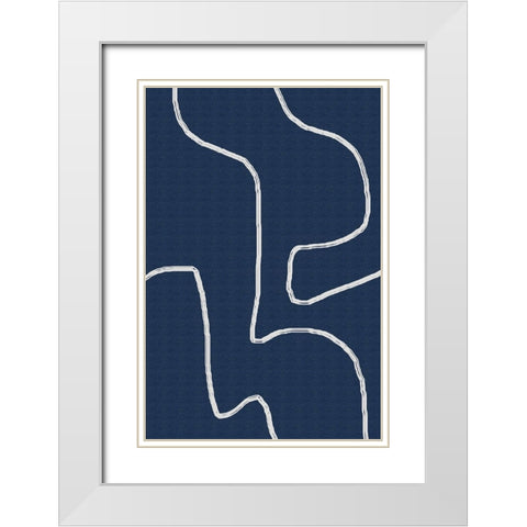 Wandering White Modern Wood Framed Art Print with Double Matting by Alpenglow Workshop
