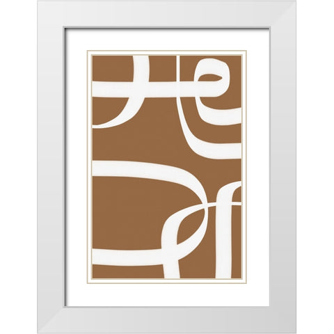 Winding Path  White Modern Wood Framed Art Print with Double Matting by Alpenglow Workshop