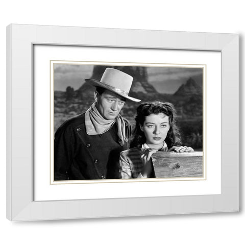 Angel and the Badman, 1947 White Modern Wood Framed Art Print with Double Matting by Vintage Hollywood Archive