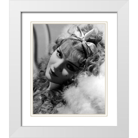 Anna Sten, 1934 White Modern Wood Framed Art Print with Double Matting by Vintage Hollywood Archive