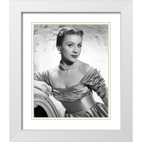 Anne Jeffreys Topper White Modern Wood Framed Art Print with Double Matting by Vintage Hollywood Archive