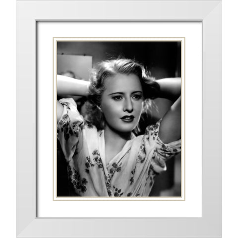 Annex, Stanwyck, Barbara, Stella Dallas White Modern Wood Framed Art Print with Double Matting by Vintage Hollywood Archive