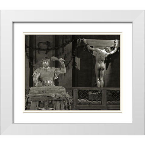 Ben Hur, 1925 White Modern Wood Framed Art Print with Double Matting by Vintage Hollywood Archive