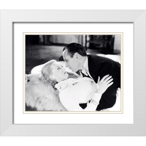 Bette Davis, Monroe Owsley in Ex-Lady White Modern Wood Framed Art Print with Double Matting by Vintage Hollywood Archive
