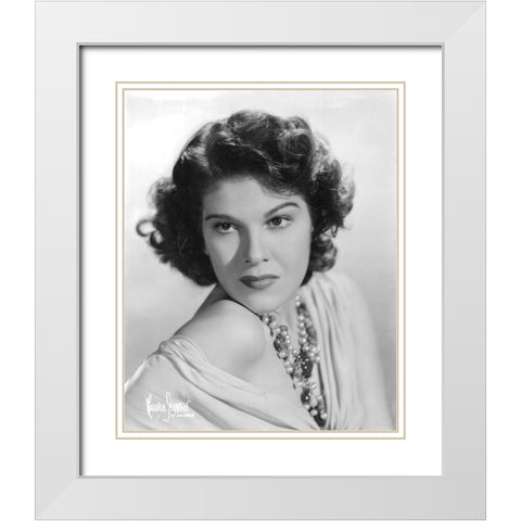 Betty Lou Gerson, 1941 White Modern Wood Framed Art Print with Double Matting by Vintage Hollywood Archive