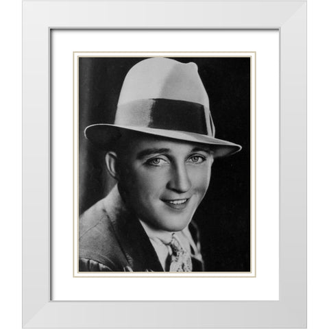 Bing Crosby, Modern Screen, September 1932 White Modern Wood Framed Art Print with Double Matting by Vintage Hollywood Archive