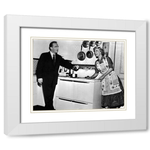 Bing Crosby, Joan Davis, I Married Joan, 1953 White Modern Wood Framed Art Print with Double Matting by Vintage Hollywood Archive