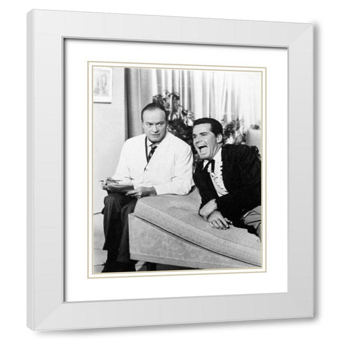 Bob Hope, James Garner, 1961 White Modern Wood Framed Art Print with Double Matting by Vintage Hollywood Archive
