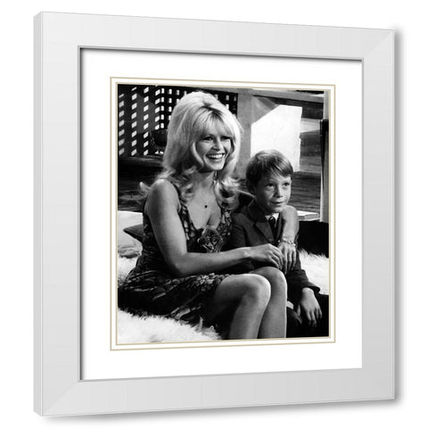 Brigitte Bardot, 1965 White Modern Wood Framed Art Print with Double Matting by Vintage Hollywood Archive