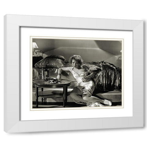 Clara Bow, Call her Savage, 1932 White Modern Wood Framed Art Print with Double Matting by Vintage Hollywood Archive