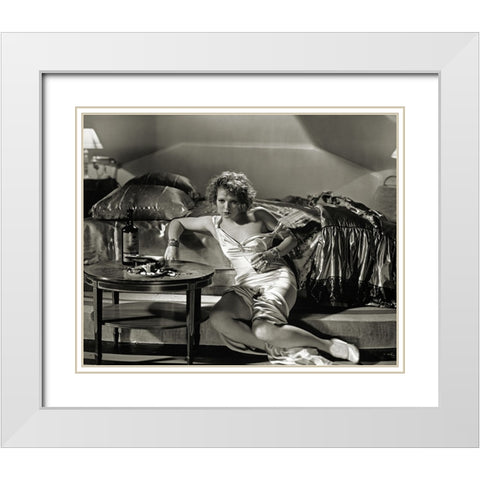 Clara Bow, Call her Savage, 1932 White Modern Wood Framed Art Print with Double Matting by Vintage Hollywood Archive