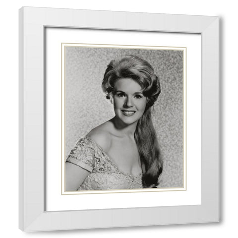 Connie Stevens White Modern Wood Framed Art Print with Double Matting by Vintage Hollywood Archive