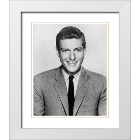 Dick Van Dyke, 1959 White Modern Wood Framed Art Print with Double Matting by Vintage Hollywood Archive