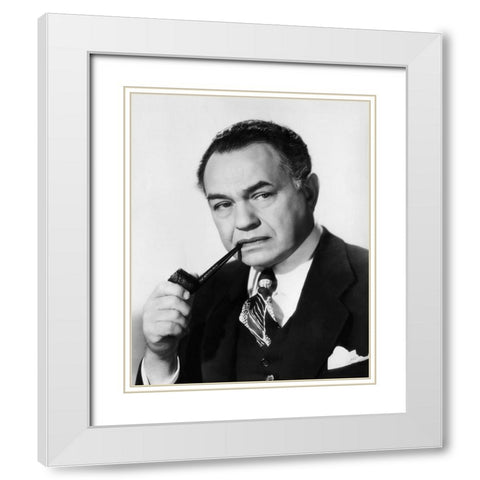 Edward G. Robinson, All My Sons, 1948 White Modern Wood Framed Art Print with Double Matting by Vintage Hollywood Archive