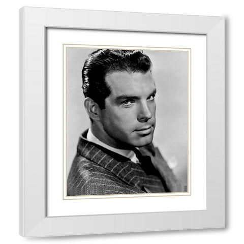 Fred MacMurray White Modern Wood Framed Art Print with Double Matting by Vintage Hollywood Archive