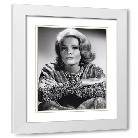 Gena Rowlands, 1967 White Modern Wood Framed Art Print with Double Matting by Vintage Hollywood Archive