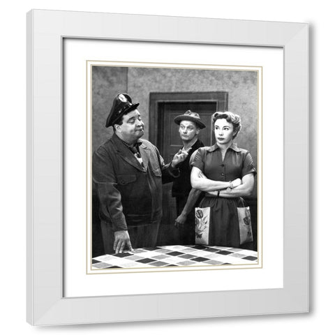 Gleason, Honeymooners, 1965 White Modern Wood Framed Art Print with Double Matting by Vintage Hollywood Archive