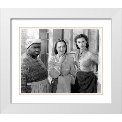 McDaniel, de Havilland, and Leigh White Modern Wood Framed Art Print with Double Matting by Vintage Hollywood Archive