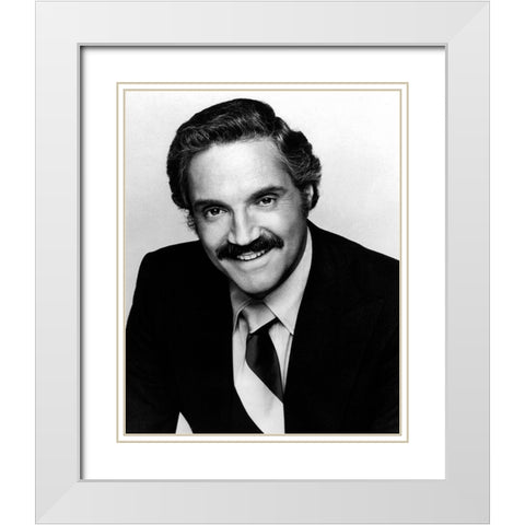 Hal Linden White Modern Wood Framed Art Print with Double Matting by Vintage Hollywood Archive