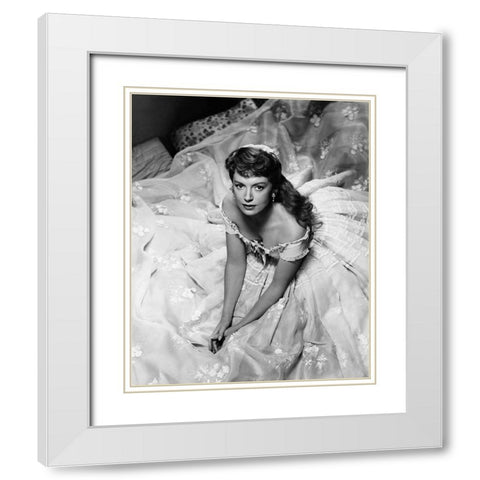 Hedy Lamarr, The King and I, 1956 White Modern Wood Framed Art Print with Double Matting by Vintage Hollywood Archive