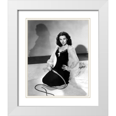 Hedy Lamarr, The Strange Woman, 1946 White Modern Wood Framed Art Print with Double Matting by Vintage Hollywood Archive