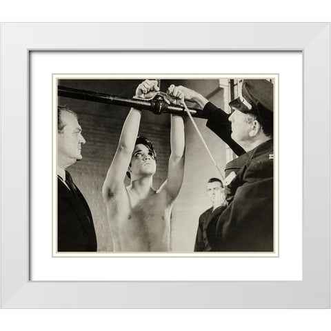 Jailhouse Rock, 1957 II White Modern Wood Framed Art Print with Double Matting by Vintage Hollywood Archive