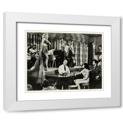 Jailhouse Rock, 1959 IV White Modern Wood Framed Art Print with Double Matting by Vintage Hollywood Archive