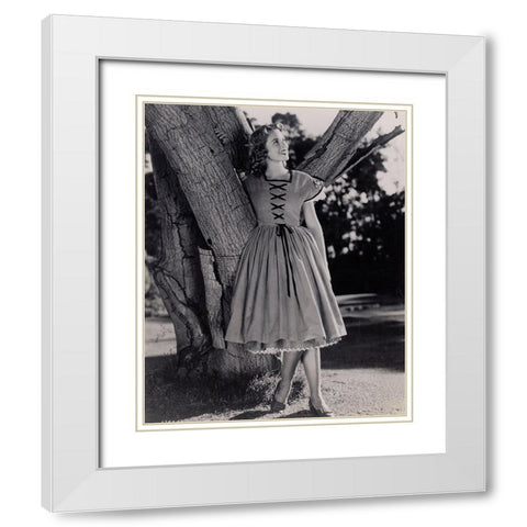 Janet Leigh, 1947 White Modern Wood Framed Art Print with Double Matting by Vintage Hollywood Archive