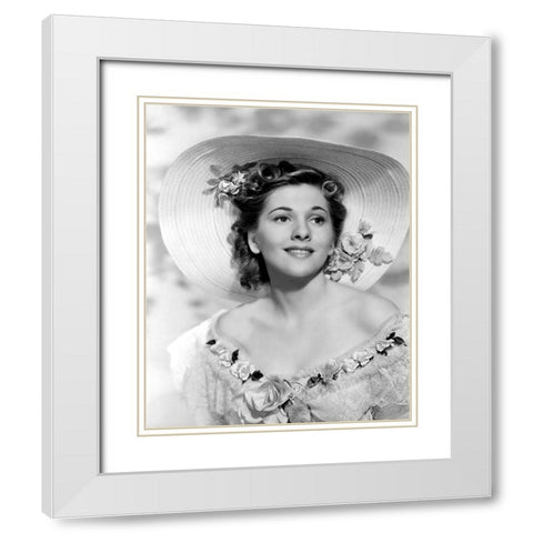 Joan Fontaine, Rebecca, 1940 White Modern Wood Framed Art Print with Double Matting by Vintage Hollywood Archive