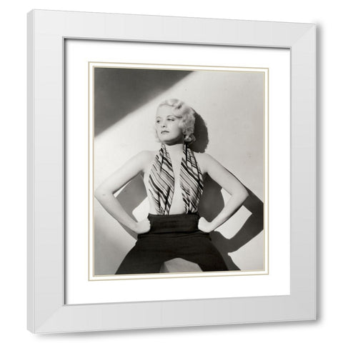 Joan Marsh, 1930 White Modern Wood Framed Art Print with Double Matting by Vintage Hollywood Archive