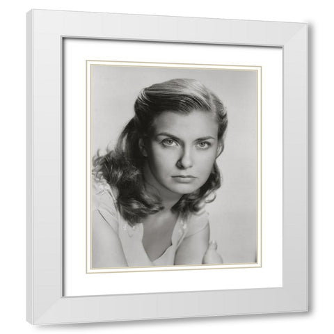 Joanne Woodward, Three Faces of Eve, 1957 White Modern Wood Framed Art Print with Double Matting by Vintage Hollywood Archive