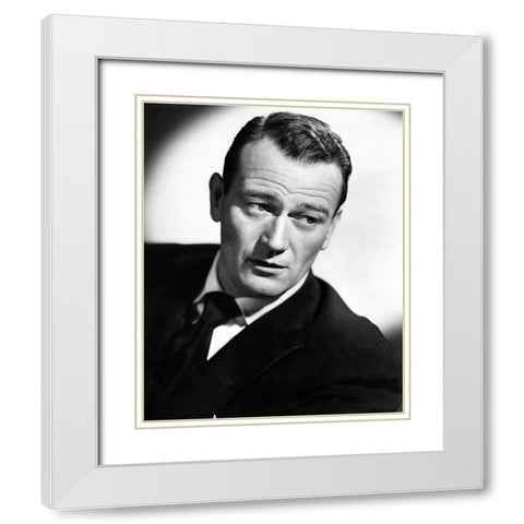 John Wayne, 1952 White Modern Wood Framed Art Print with Double Matting by Vintage Hollywood Archive