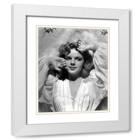 Judy Garland, Presenting Lily Mars White Modern Wood Framed Art Print with Double Matting by Vintage Hollywood Archive