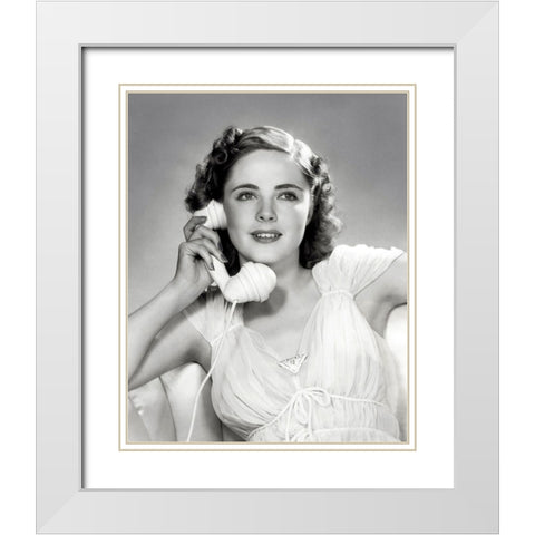 Kay Aldridge, 1940 White Modern Wood Framed Art Print with Double Matting by Vintage Hollywood Archive