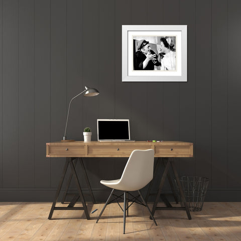 Kirk Douglas, 1963 White Modern Wood Framed Art Print with Double Matting by Vintage Hollywood Archive