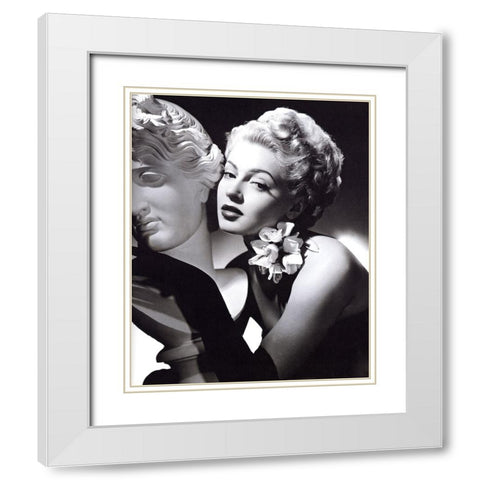 Lana Turner, 1942 White Modern Wood Framed Art Print with Double Matting by Vintage Hollywood Archive