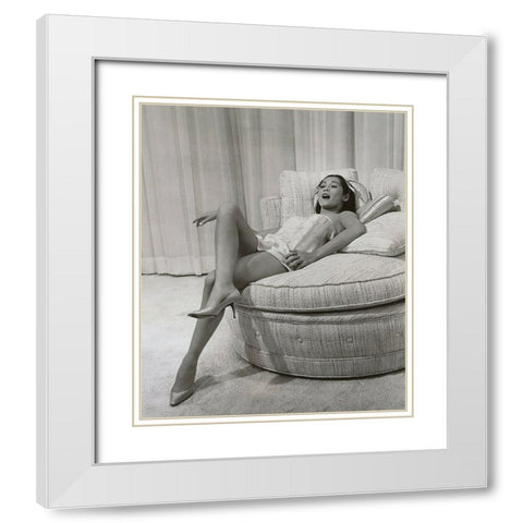 Nancy Kwan,Â Flower Drum Song, 1961 White Modern Wood Framed Art Print with Double Matting by Vintage Hollywood Archive